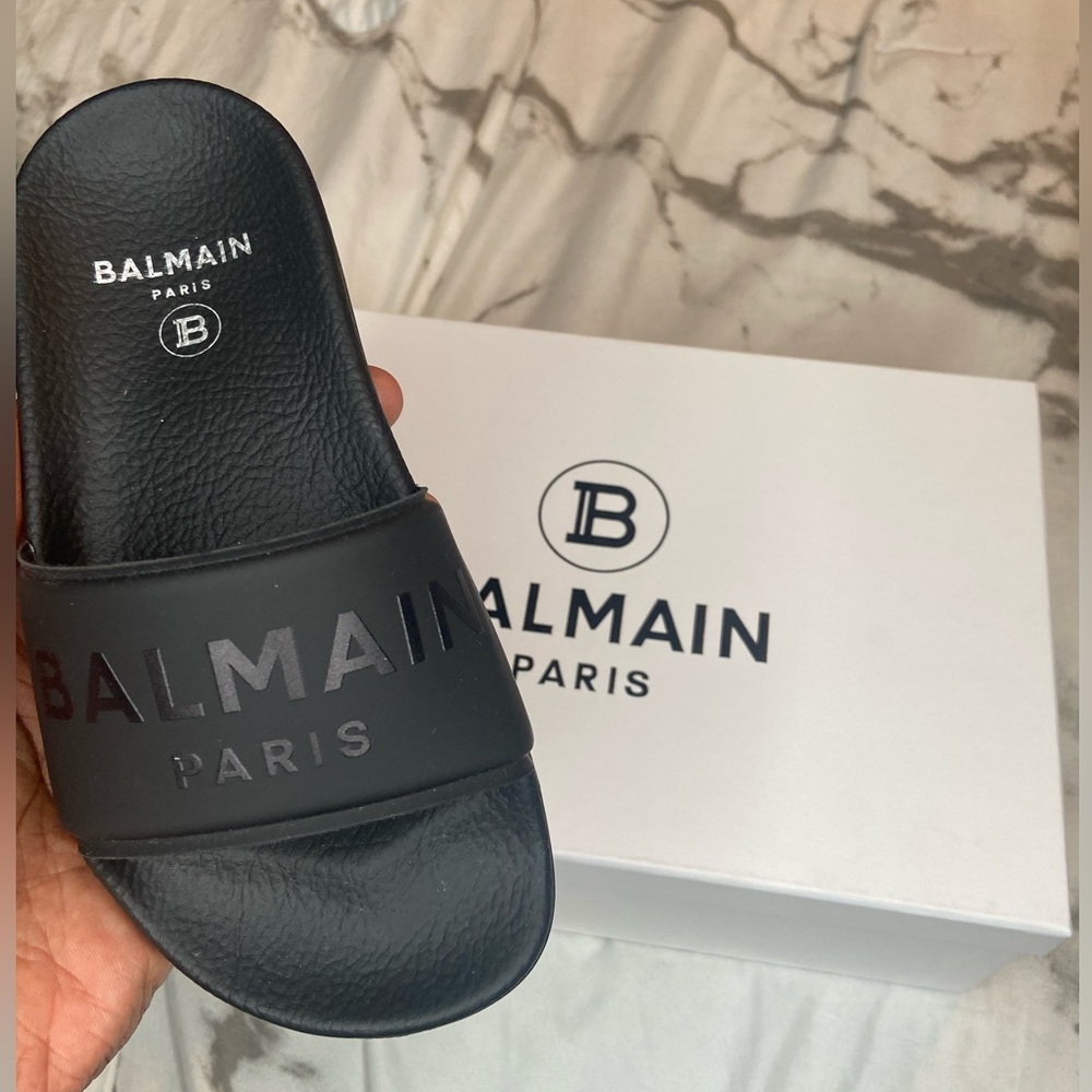Kids Balmain Slides - Size 13 US, 31 EU